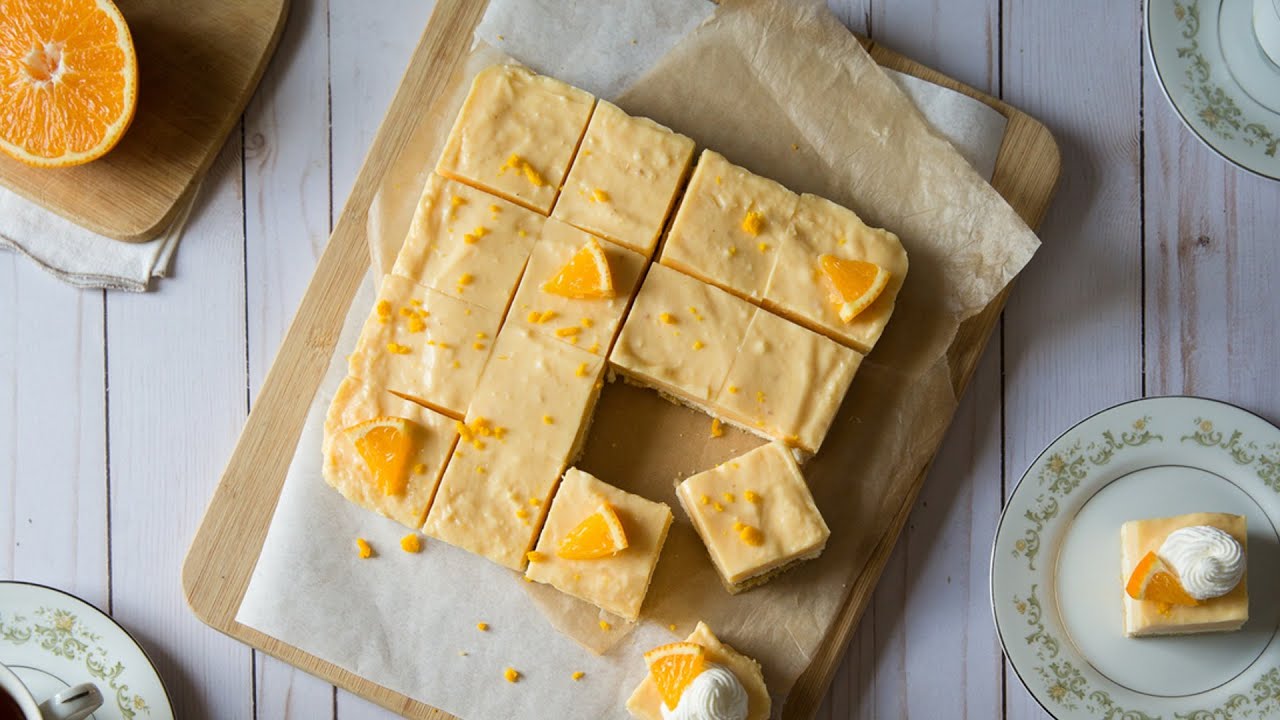 No-Bake Orange Dreamsicle Dessert Bars Recipe