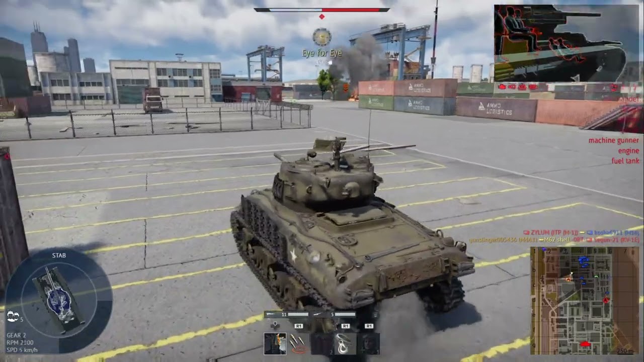 Single match Sherman 6 elim gameplay