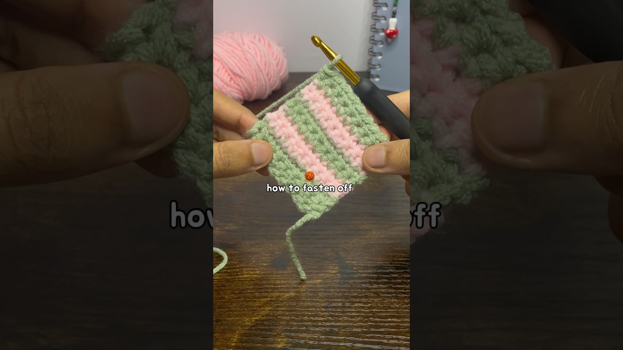 как закрепить 🧶 | вязание крючком для начинающих #вязание крючком #начинающий #легко