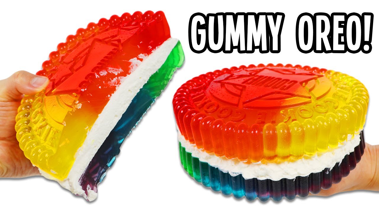 How to Make a Giant Rainbow Gummy Oreo!