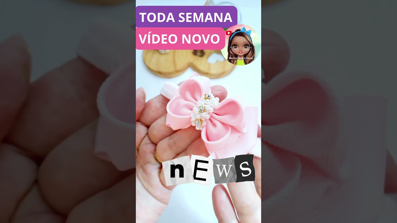 La&ccedil;o Para Faixinha de  Beb&ecirc; -  #comofazerlacos #pap #diy #laco #lacorn #artesanato #hairaccessories