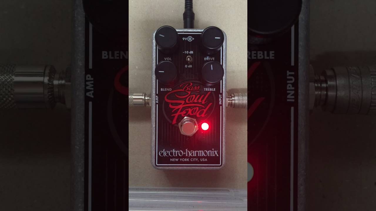 Electro-Harmonix Bass Soul Food (Overdrive) Bass Demo