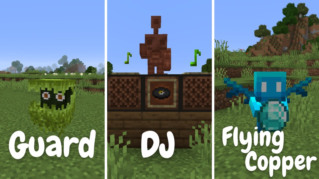 Minecraft new mobs and their uses (Allay, Copper Golem, Glare)