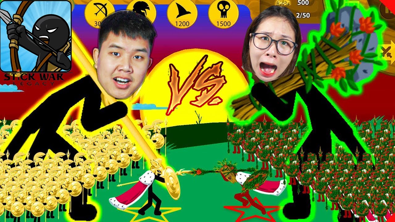 Nâng cấp đội quân mua trang phục vip chiến thắng mọi cuộc chiến Stick War Legacy