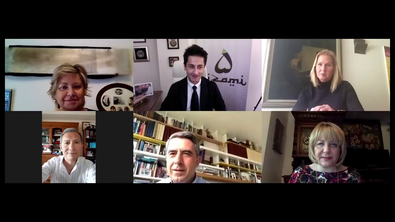 Celebrating Birthday of H.E. Rosen Plevneliev during the Video Conference