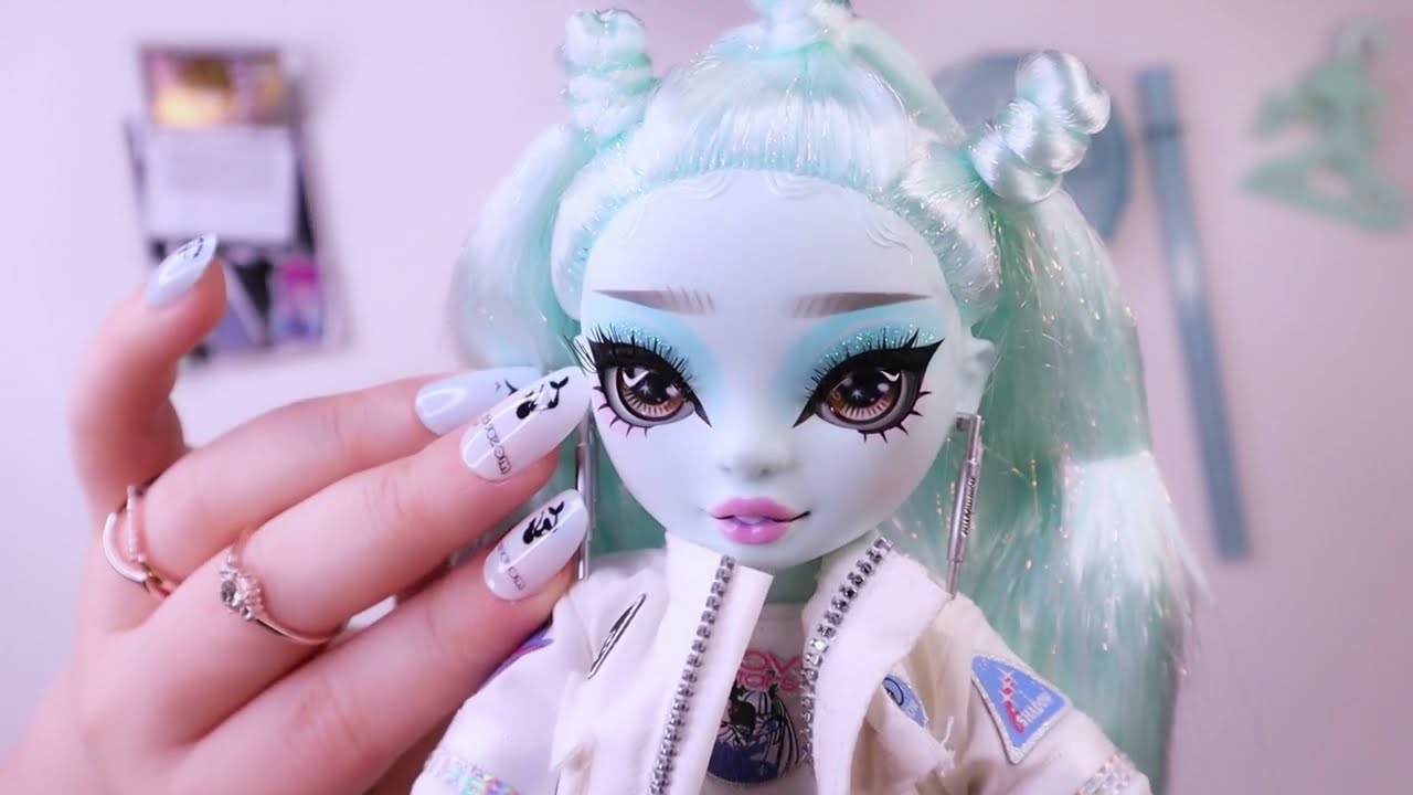 ASMR Doll Unboxing 🎀 Shadow High Zooey Electra ✨ Gentle Tapping & Scratching 💋Inaudible Soft Spoken