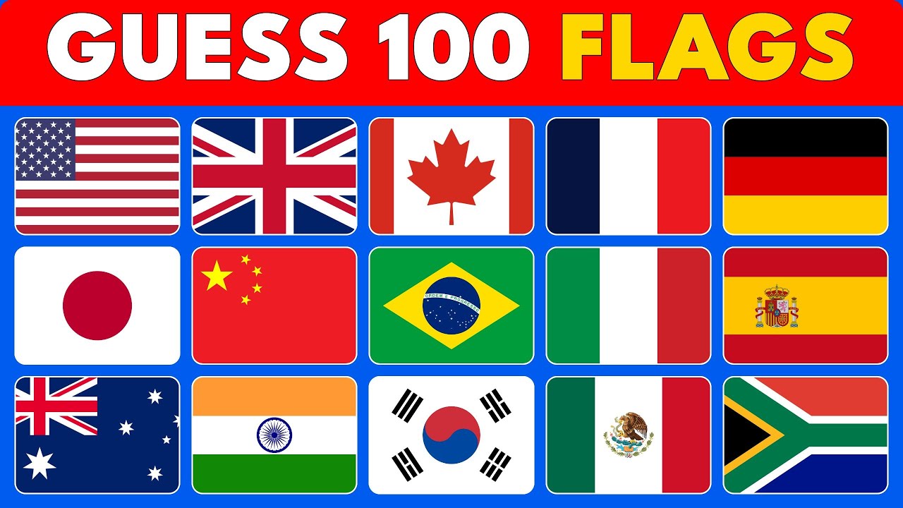 Guess All 100 Flags? 🚩🌍 | Geography Quiz Challenge