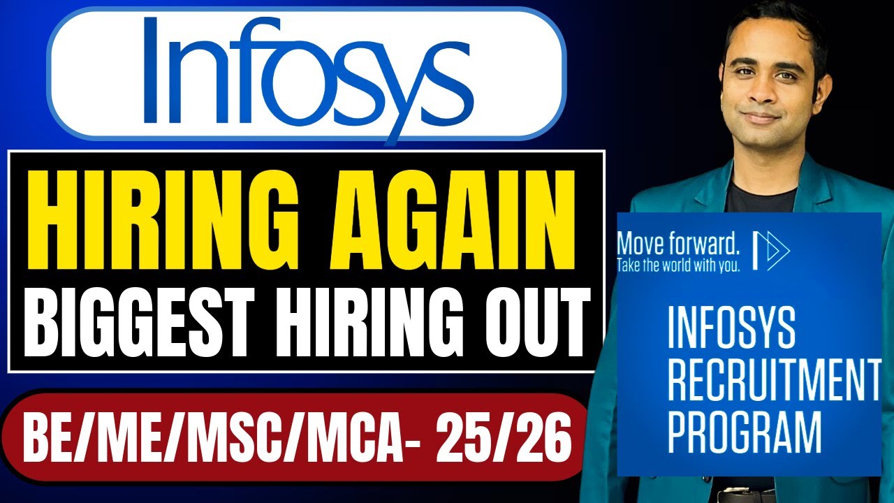 Infosys Biggest Hiring Again Announced | BE/BTech/ME/MTech/MSC/MCA | Batch 25/26