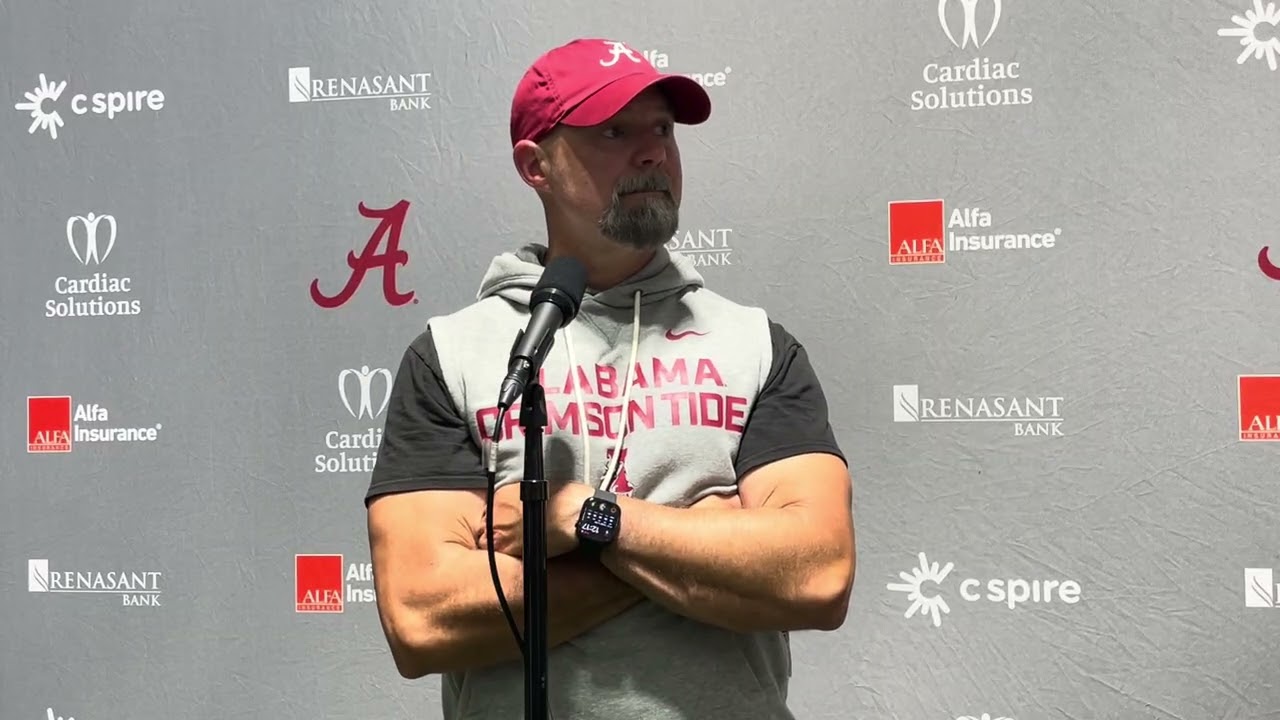 Alabama Football OC Ryan Grubb post-practice interview (8-5-25)