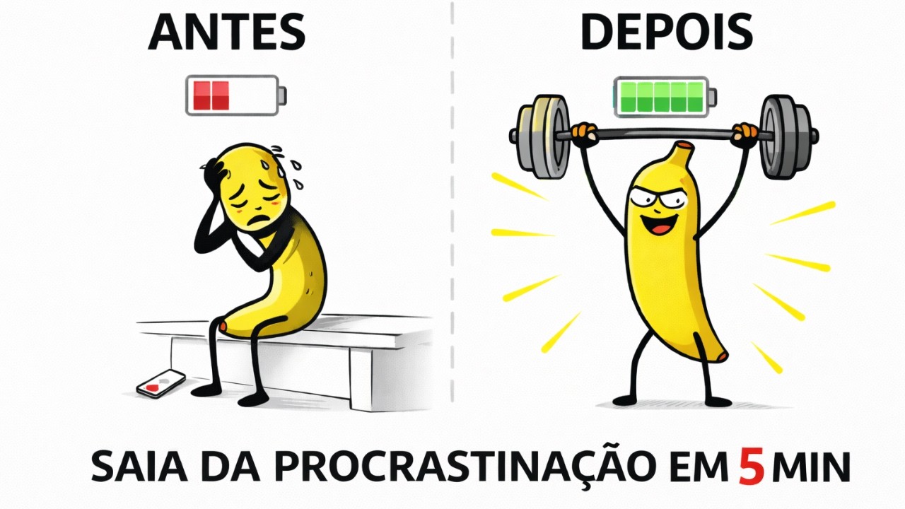 Esse MÉTODO DE 5 MINUTOS elimina sua PROCRASTINAÇÃO (faça hoje)