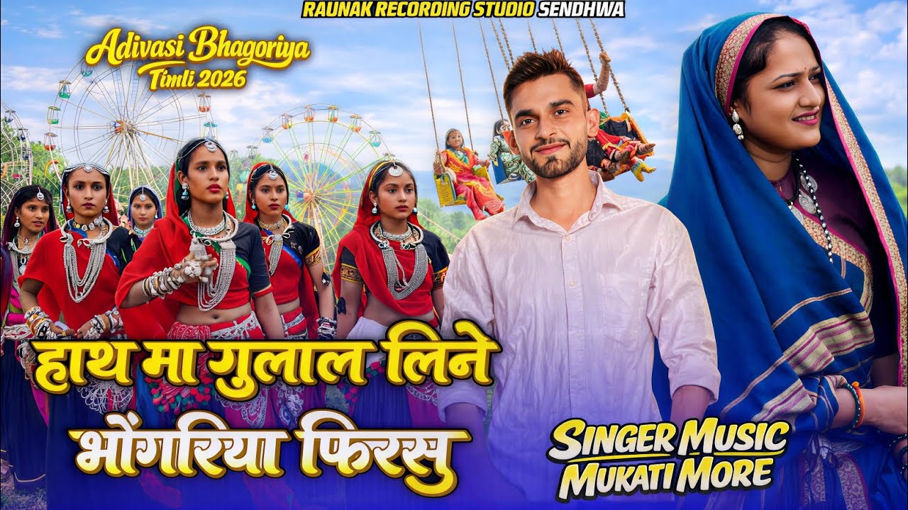 🌹हाथ मा गुलाल लिने भोंगरिया फिरसु | आदिवासी भोंगरिया सोंग | Bhagoriya Song | Mukati More
