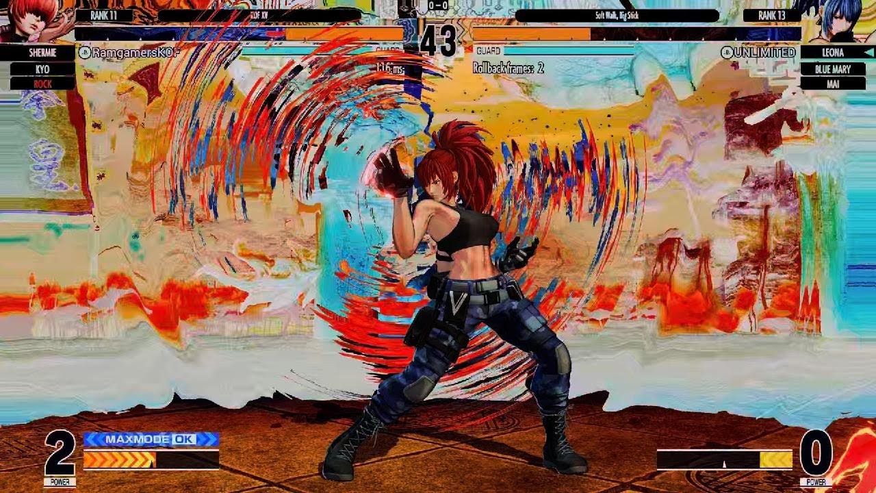 KOF XV_ Leona vs. Rock, Shermie & Kyo