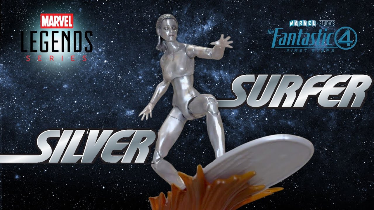 BEST SILVER SURFER!? - Marvel Legends Fantastic Four: First Steps Silver Surfer Unboxing and Review