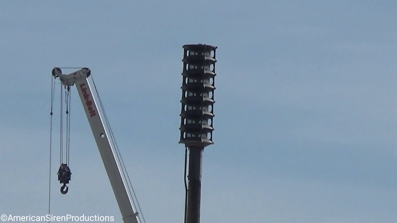 Whelen WPS-2807 Siren Test + Voice, St.Louis, Mo (St.Louis City, Mo Tornado Siren Test)