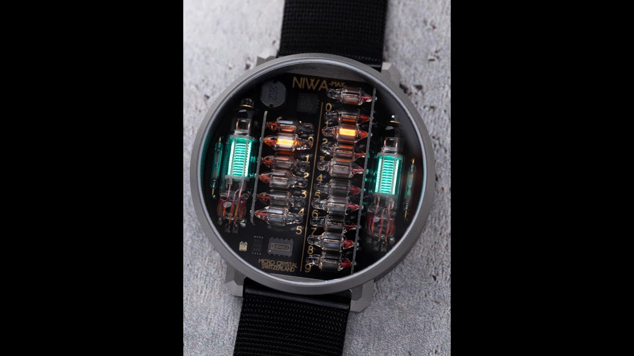 NIWA Lunokhod MAX watch. Nixie watch