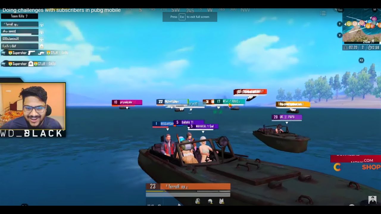 BIGGEST BOAT DEATH RACE IN HISTORY OF PUBG MOBILE🤣😂