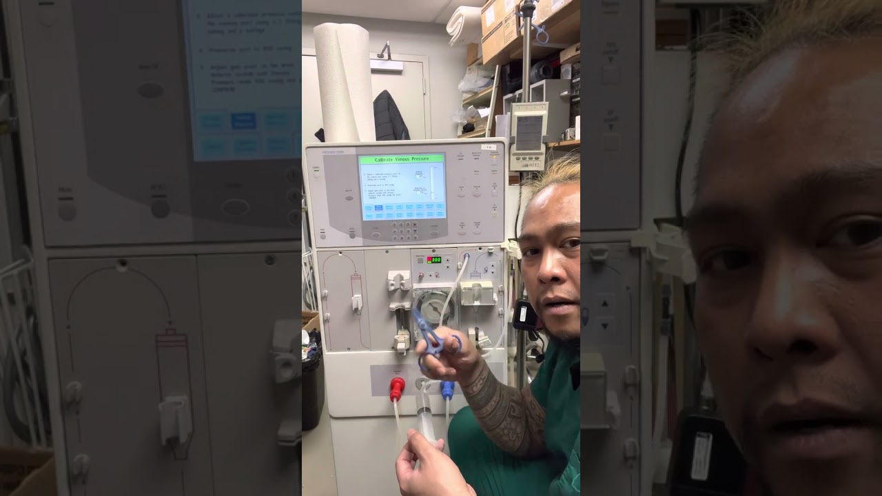 #254 HOW TO CALIBRATE VENUS PRESSURE PROBLEM ON DIALYSIS MACHINE..