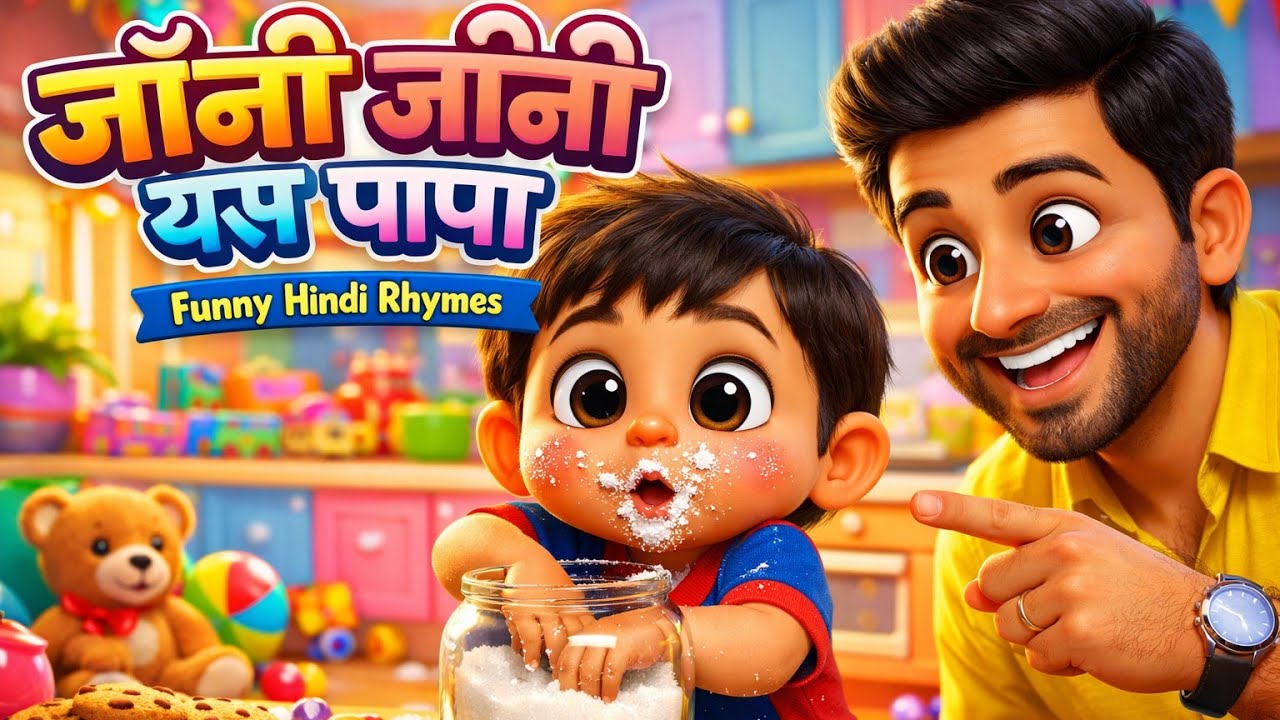 Johny Johny Yes Papa Hindi | जॉनी जॉनी यस पापा | Hindi Nursery Rhymes for Kids | Kids Songs