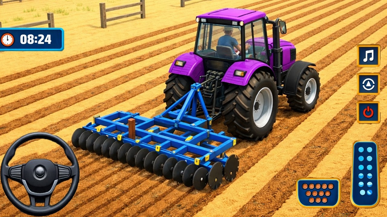 Modern Farm Tractor Driving Games - Farming Tractor Games 3D - Android Gameplay