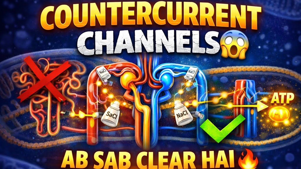 Countercurrent Mechanism 😱 | Kidney Ka Secret Trick 😎