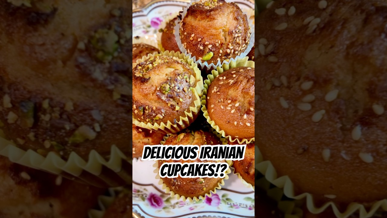 Have you ever tried this unique Iranian Cupcake - Cake Yazdi? #iranianfood #cupcake #persianfood