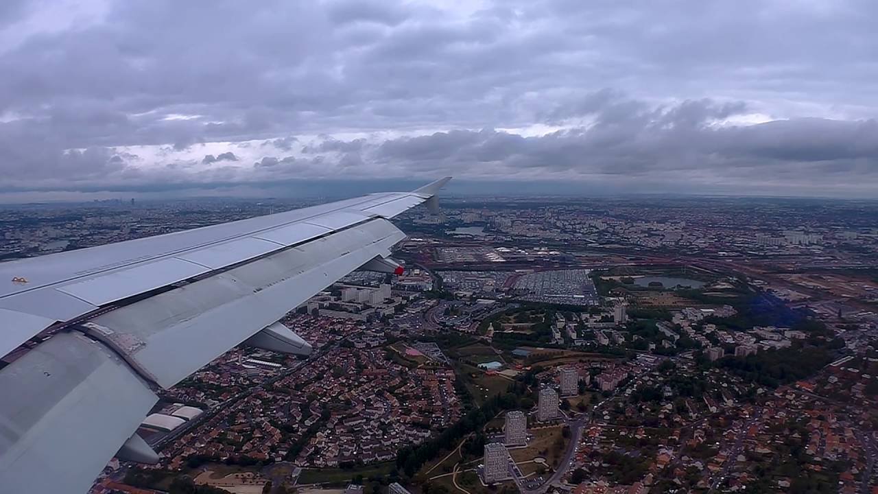 Decollage / Atterrissage avion A320 vue d'un hublot // SJCAM SJ5000x Elite