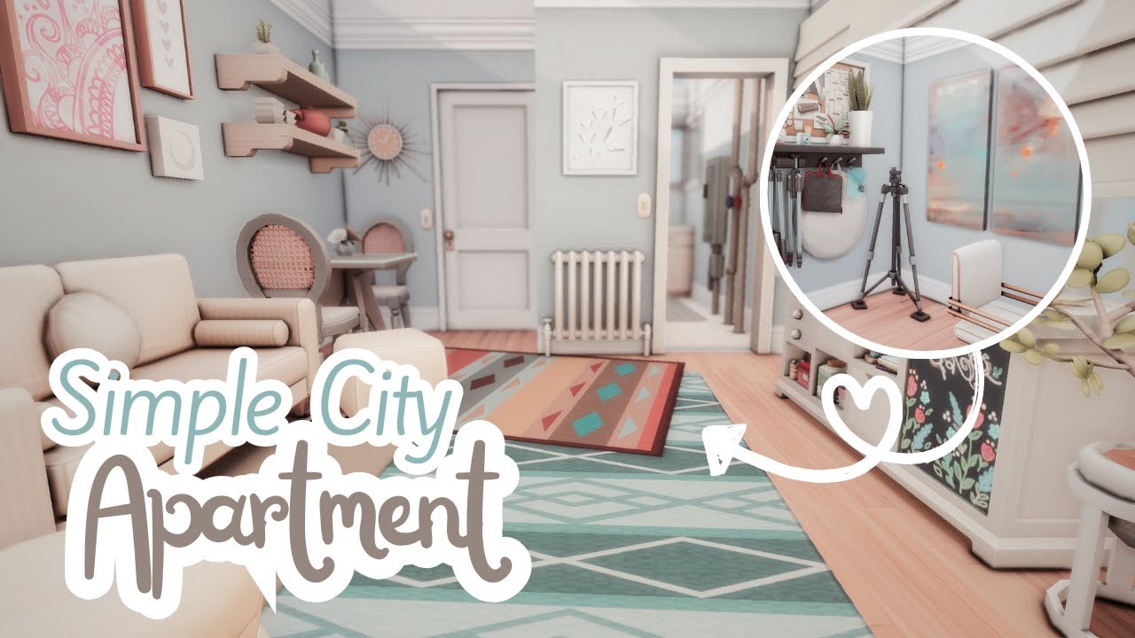 Sims 4 || Simple City Apartment || Sims 4 Apartment || San Myshuno || Stop Motion || No CC