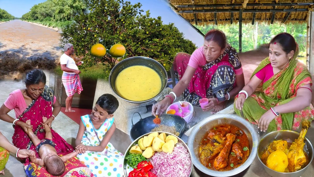 Daily Morning Routine In Village Life। Village Style Chicken Curry Recipe। Family Vlog। Village Vlog