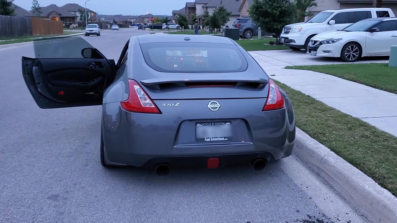 370z EXHAUST COMPARISON (stock, no muffler, straight-pipe)
