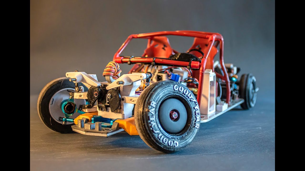 Super scale active suspension, arduino powered, 3D printed, RC drift, Oldsmobile Dynamic 88 *SHORT*