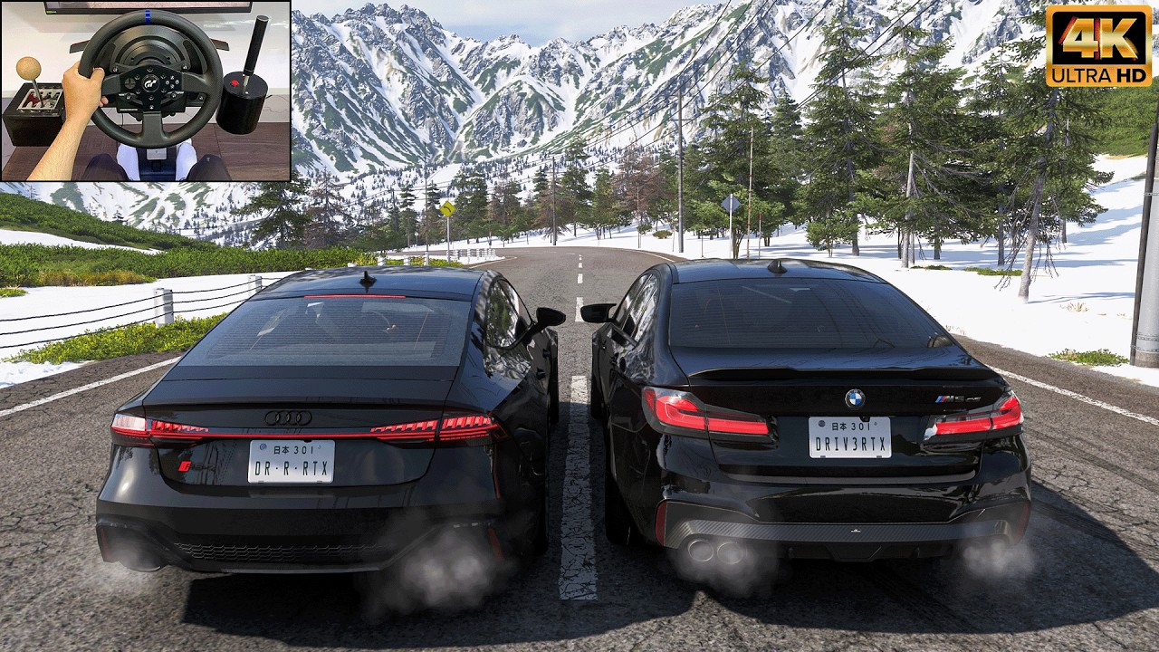 BMW M5 CS & Audi RS7 Sportback Convoy - Forza Horizon 6 | Thrustmaster T300RS gameplay