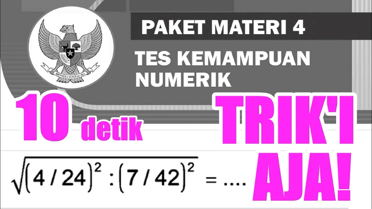 [FULL TRIK] Prediksi Soal CPNS Tes Kemampuan Numerik
