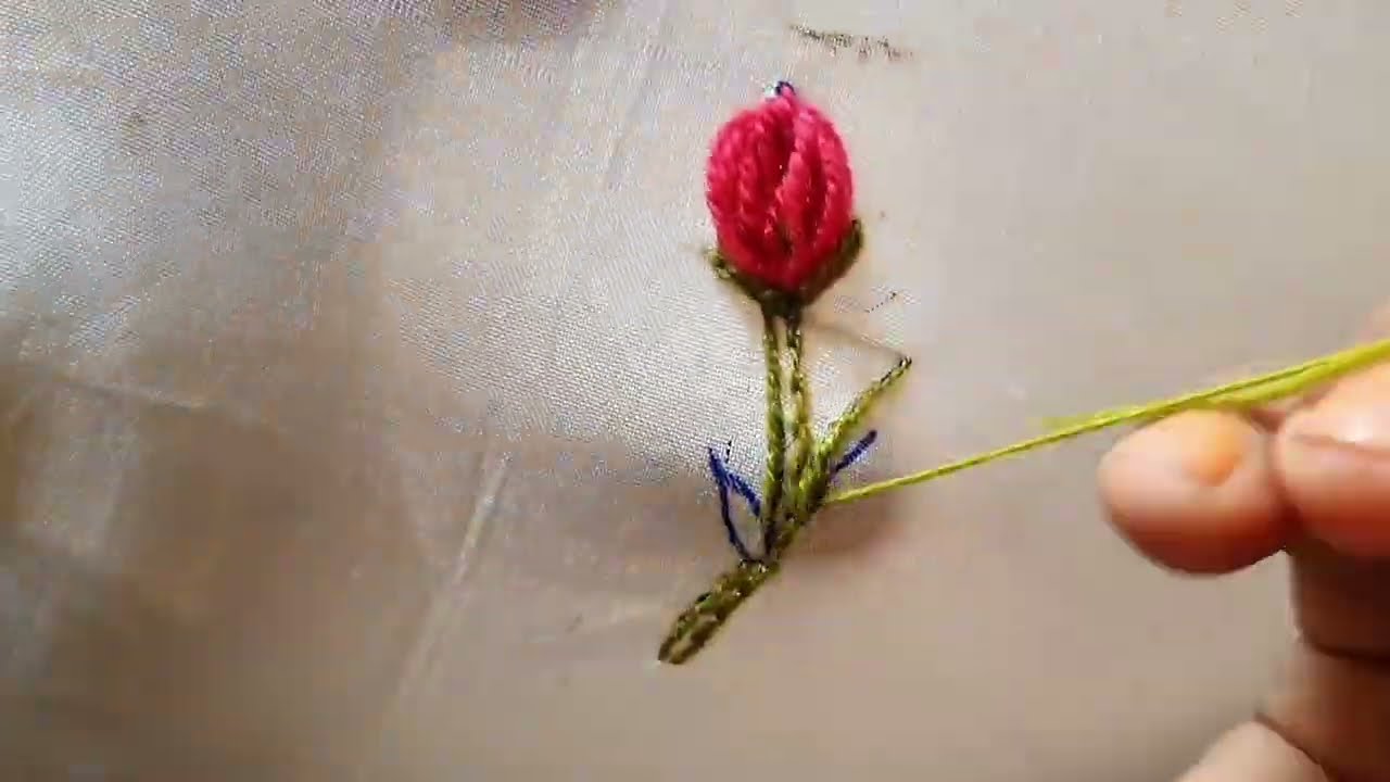 EASY FLOWER EMBROIDERY EVER...... 🌟❣️🌟❣️🌼🌼🌼 