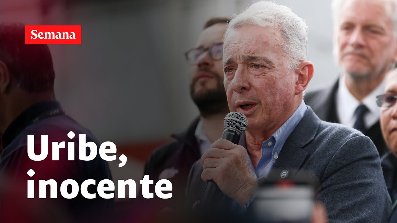 Álvaro Uribe habla tras haber sido declarado inocente en segunda instancia