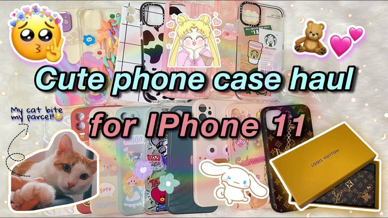 ✧･ﾟiPhone 11 |  Cute & Aesthetic Phone Casing Haul + Try-on ★Shopee 🇲🇾★･ﾟ✧