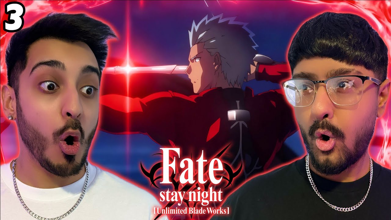 THE FIRST BATTLE!! | Fate/stay night: Unlimited Blade Works Episode 3 REACTION