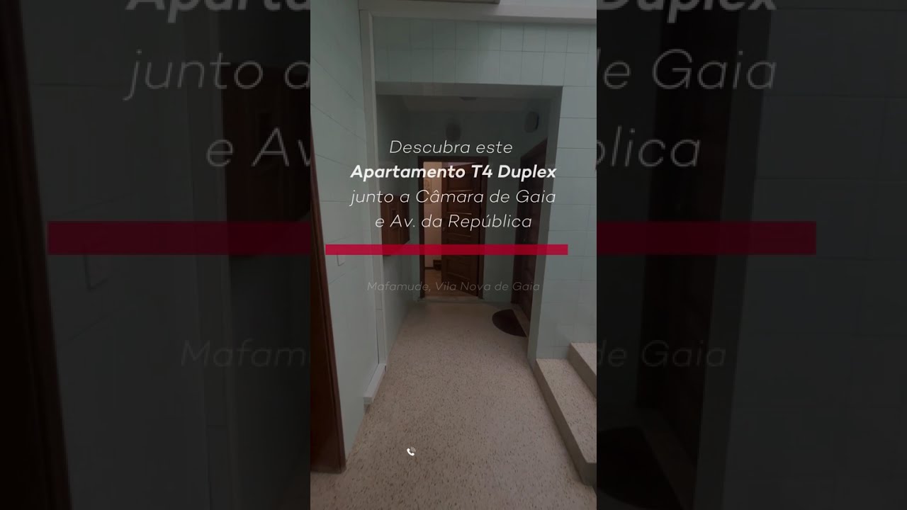 Apartamento T4 Duplex no Último Piso com Garagem Box, ao Lado da Câmara de Vila Nova de Gaia, Porto.