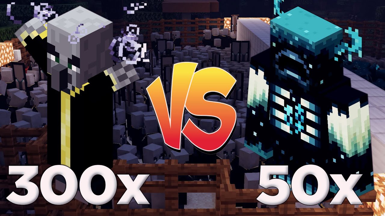 300 UYANDIRICI VS 50 WARDEN !!! Minecraft: Mob Savaşları #12