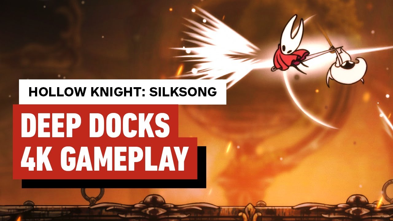 Hollow Knight: Silksong &ndash; Deep Docks Exploration + Lace Duel (4K 60FPS, No Sound)