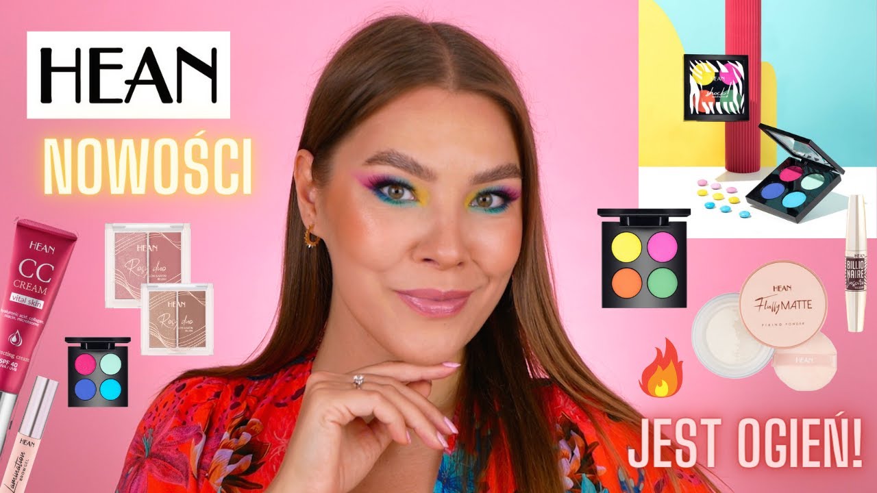 NOWOŚCI HEAN! GENIALNY PUDER lekki jak chmurka! 💙 Neonowe cienie z MEGA pigmentem! SZOK!