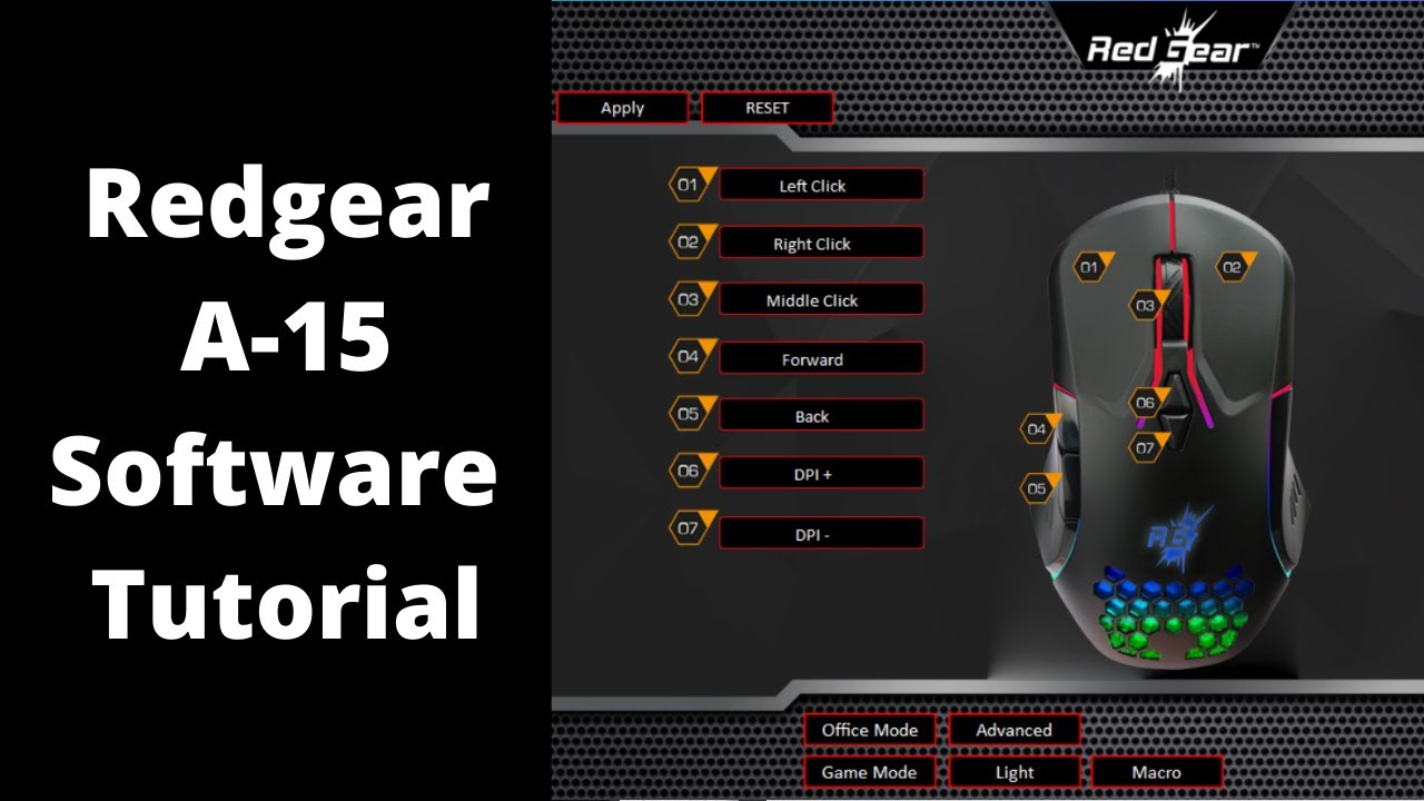 Redgear A-15 Software Tutorial I How To Use