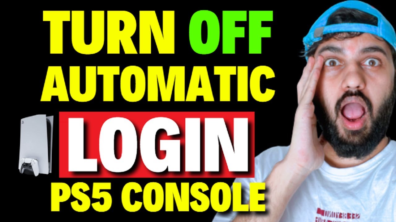 How to Turn OFF Automatic Login On PS5 Console