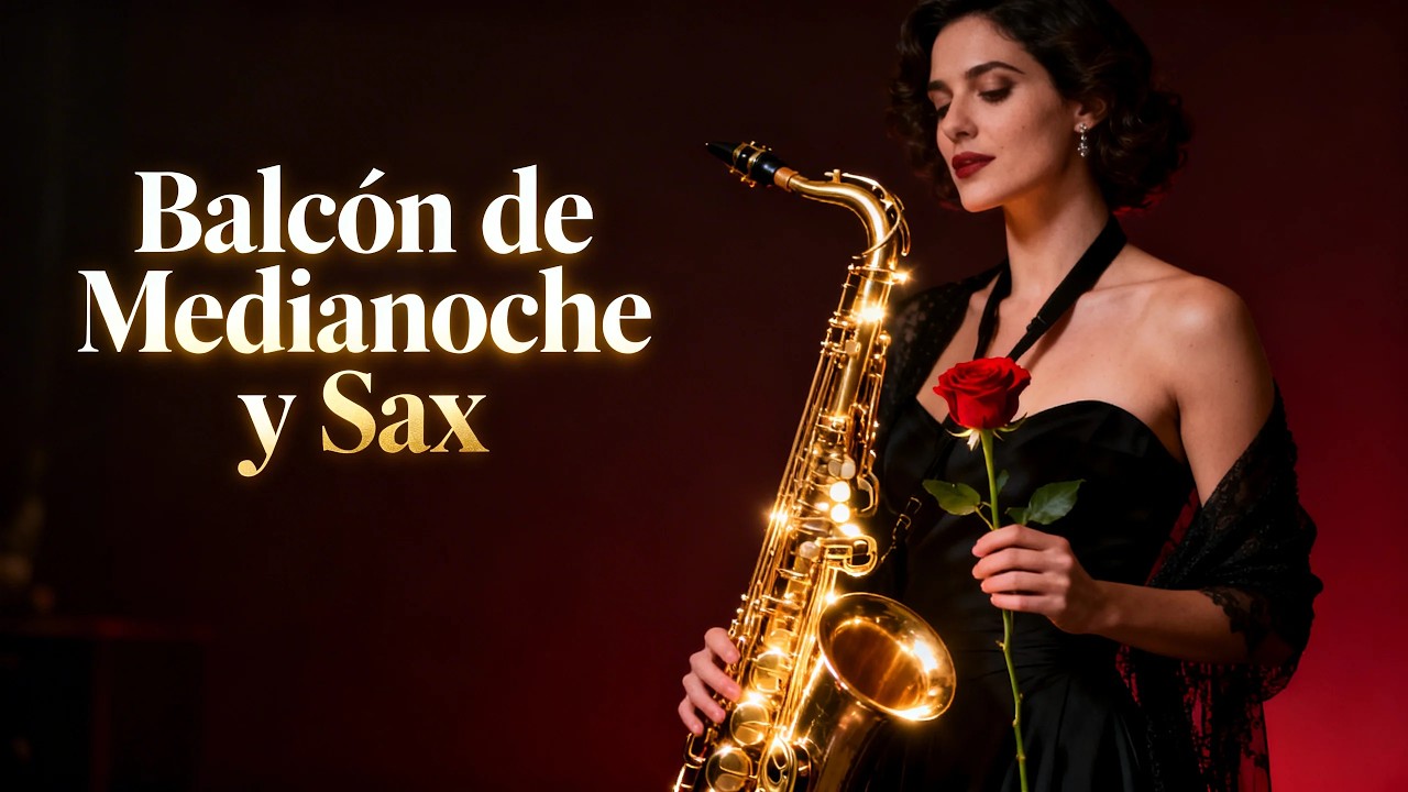 🎷 Balcón de Medianoche y Sax EN VIVO 🔴 Boleros Latinos para el Corazón