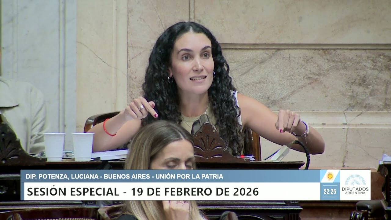 Diputada Potenza, Luciana - UxP - Sesión 19-02-2026 - PL