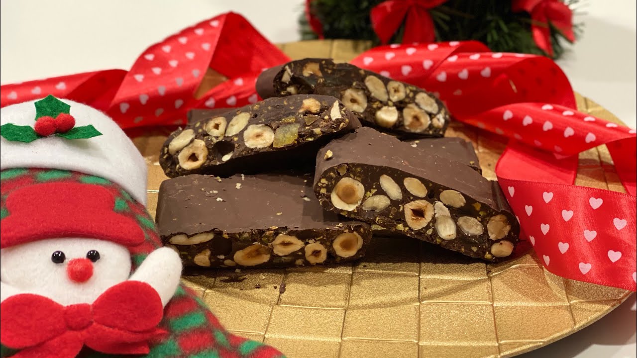 Torrone al Cioccolato / Ricetta Facile e Veloce