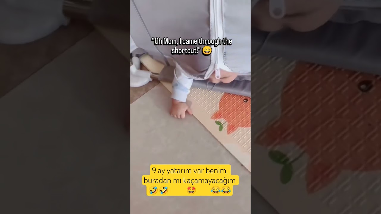 Ah anne, kestirmeden geldim 😄#keşfetteyiz #bebek #baby #&ccedil;adırkamp #Komik #ViralReels #BebekSevgisi
