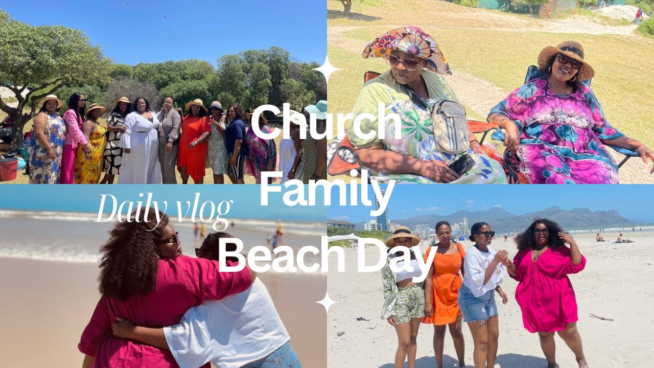 Spend the day with my Church Family at the Beach| playing games| Braai 🥩