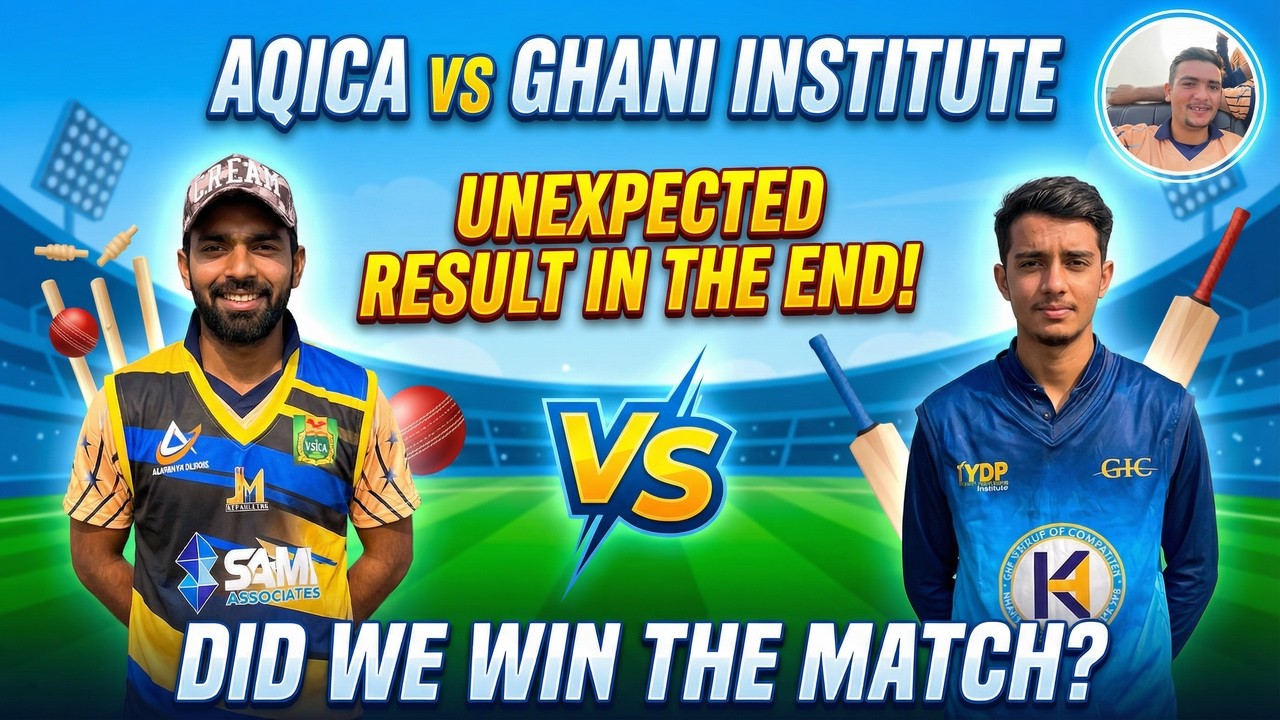 This Match Went CRAZY! 😱 | AQICA vs Ghani Institute – Unexpected Result | Full VLOG
