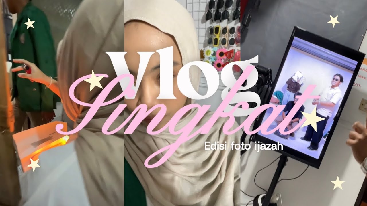 Vlog singkat📹 ll edisi foto ijazah👥