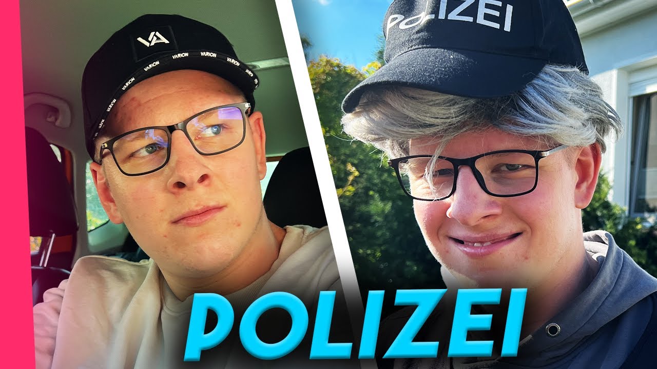 Fahranfänger in der Polizeikontrolle.